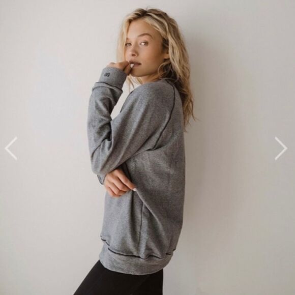 🖤Albion Fit Grey Black Pullover Sweatshirt XS - Picture 2 of 11